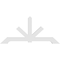 Ekena Millwork Vanguard Architectural Grade PVC Gable Bracket, 96"W x 44"H x 4"D x 6"F, 11/12 Pitch GBP096X44X0406VAN00 - alternate 2